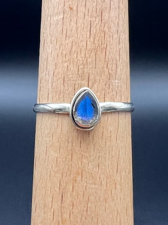 925 Sterling Silver Jewelry - Sterling Silver Blue Moonstone Ring